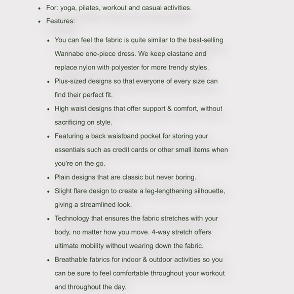 HALARA High Waisted Back Pocket Plain Plus Size Slight Flare Leggings SIZE 3X - Picture 13 of 16